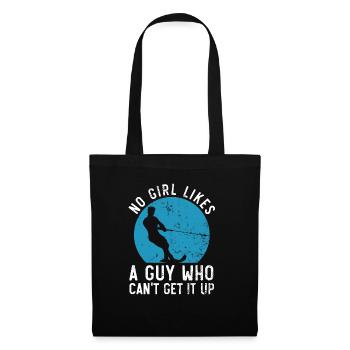 Waterskiing Water Skiing Surface Water Sport Waves - Tote Bag - black - Front