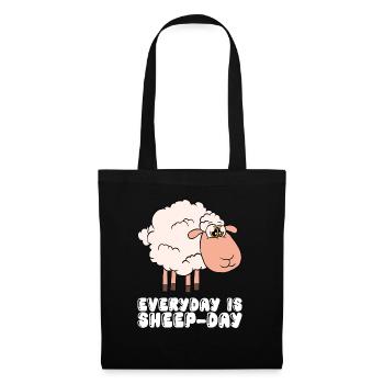 Every day is Sheep's Day - Tote Bag - black - Front