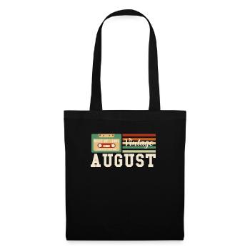 41ème anniversaire Août né 1981 Idée cadeau - Sac en tissu - noir - Devant