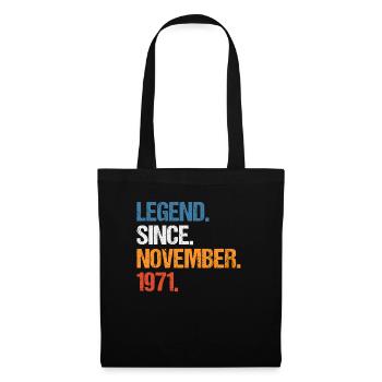 Légende depuis novembre 1971 Anniversaire - Sac en tissu - noir - Devant