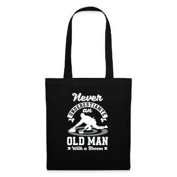 Curling Player for a Curler Never Underestimate - Tote Bag - black - Front