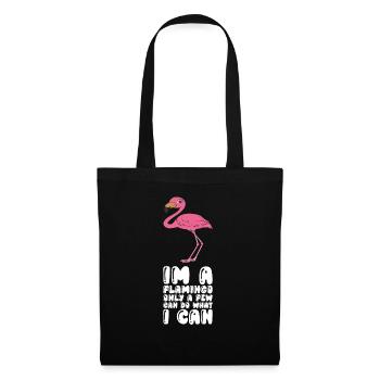 Funny flamingo graphics - Tote Bag - black - Front