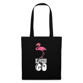 Funny flamingo graphics - Tote Bag - black - Front