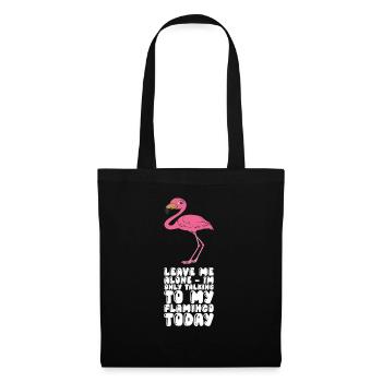 Funny flamingo graphics - Tote Bag - black - Front