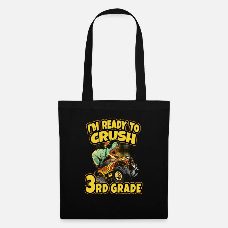 3. Klasse I'm Ready To Crush 3rd Grade Dinosaurier - Stoffbeutel - Schwarz