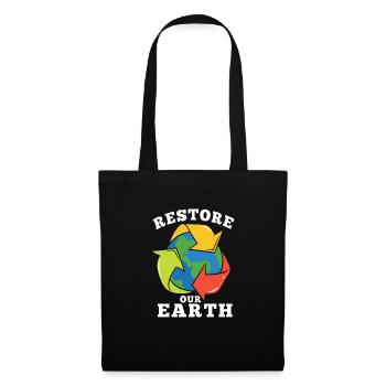 Earth Day Tag Erde Our Earth unsere Erde Planet - Tote Bag - black - Front