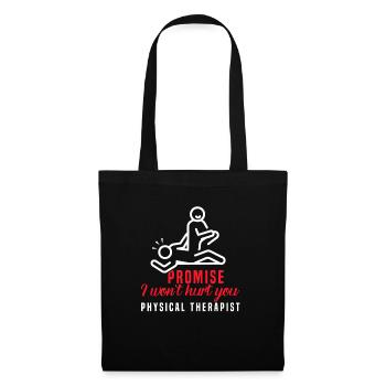 Physiothérapeute Drôle de promesse que je - Sac en tissu - noir - Devant