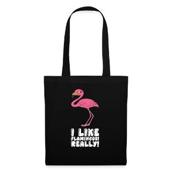 Funny flamingo graphics - Tote Bag - black - Front