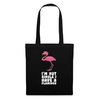 Funny flamingo graphics - Tote Bag - black - Front
