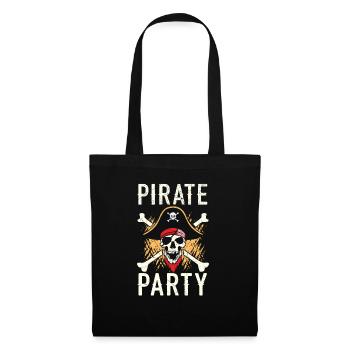 Pirate Party Caraïbes Buccaneer Pirate Lover - Sac en tissu - noir - Devant