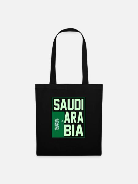 Saudi arabien - Stoffbeutel - Schwarz