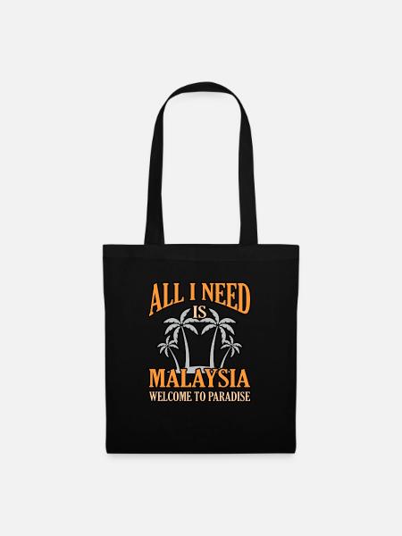 Malaysia - Stoffbeutel - Schwarz