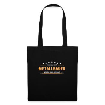 Metallbauer mit Leidenschaft Schweißer - Stoffbeutel - Schwarz - Vorne