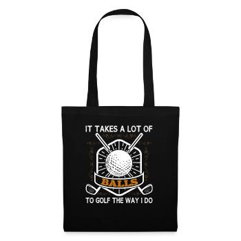 Drôle de tenue de golf Jeu de mots Golf dont il a besoin - Sac en tissu - noir - Devant