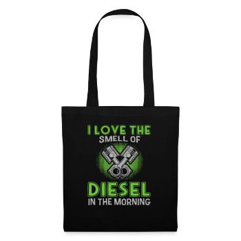 Ich Liebe Den Geruch Von Diesel Im Morning - Stoffbeutel - Schwarz - Vorne