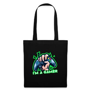 Epic Controller Design I'm A Gamer T-Shirt Present - Tote Bag - black - Front