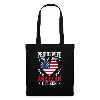 Proud WIfe Of A New American Citizen Constitution - Tote Bag - black - Front
