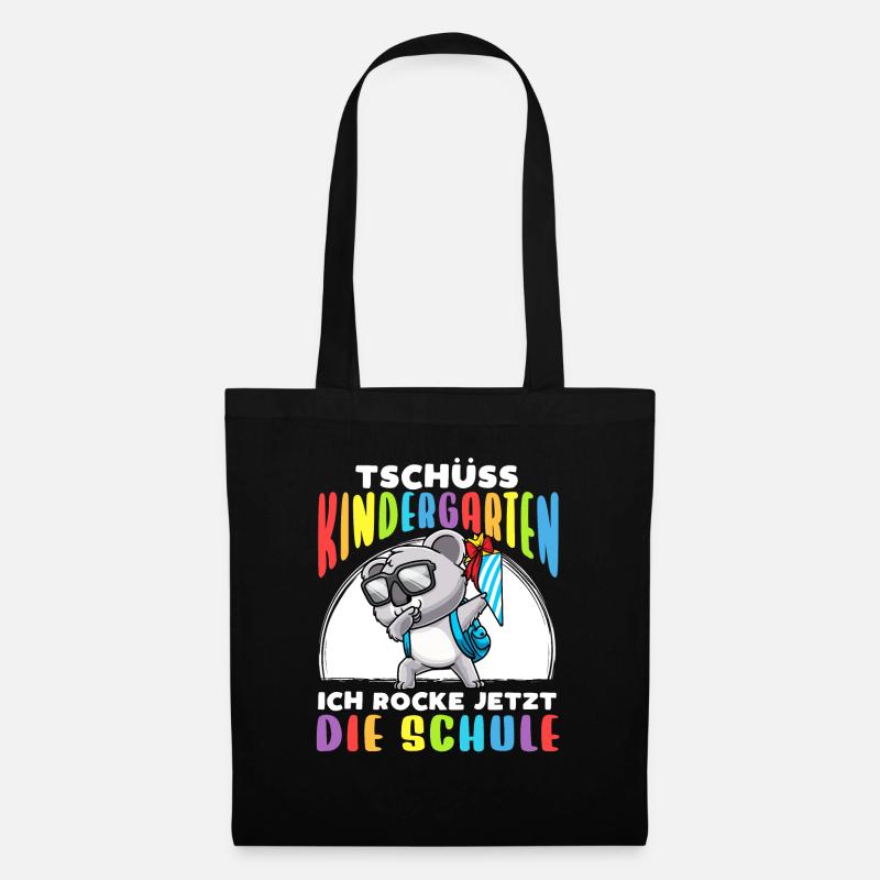 Schulkind Einschulung Koala - Stoffbeutel - Schwarz