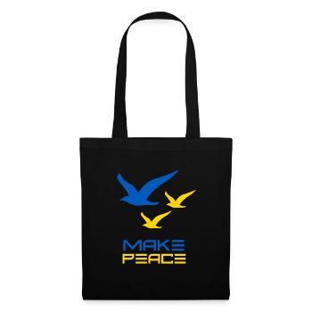 Make Peace Ukraine. Peace Birds - Tote Bag - black - Front