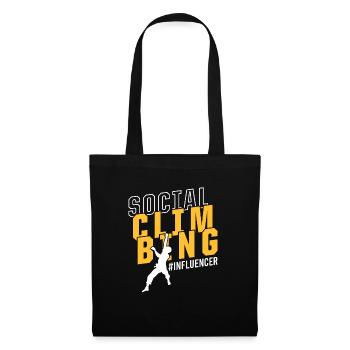 Social Media Influencer Social Climbing Meme - Tote Bag - black - Front