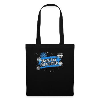 Snow Day Supporter Ice Cold Snowy Winter Season - Tote Bag - black - Front