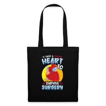 It Takes A Strong Heart To Survive Surgery Cardiac - Tote Bag - black - Front