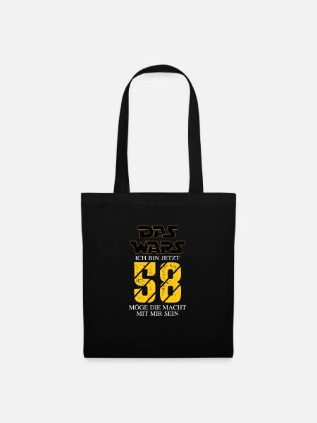 Das wars Ich bin jetzt 58 - Stoffbeutel - Schwarz