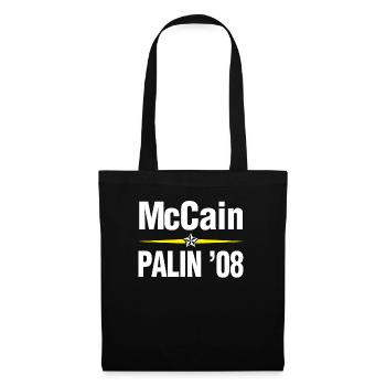 McCain Palin 2008 Retro Republican Election - Tote Bag - black - Front