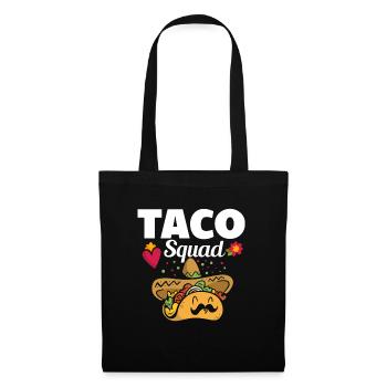 Cute Taco Squad Funny Mexican - Tote Bag - black - Front