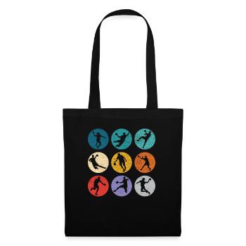 Retro Handball Player Handballer Sports Goalkeeper - Tote Bag - black - Front