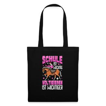 Voltigieren - Stoffbeutel - Schwarz - Vorne
