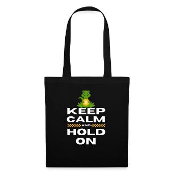 Keep Calm and Hold On Bitcoin - Tote Bag - black - Front