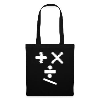 addition t-shirt pour les maths cadeau homme femme - Sac en tissu - noir - Devant