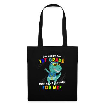 School Enrollment Schoolchild 2022 Dinosaurs - Tote Bag - black - Front
