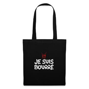 surprise je suis bourré - Sac en tissu - noir - Devant