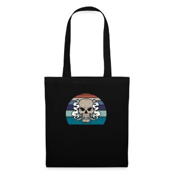 Fumer Skeleton Joint Funny Grass Weed Cannabis - Sac en tissu - noir - Devant