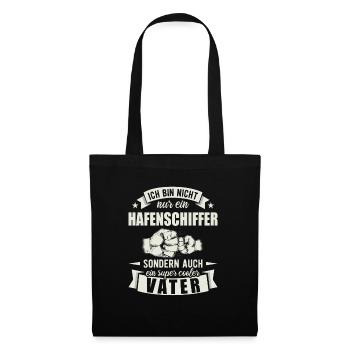 Hafenschiffer - Stoffbeutel - Schwarz - Vorne