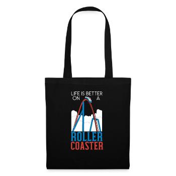 Life Is Better On A Roller Coaster Rollercoaster - Tote Bag - black - Front