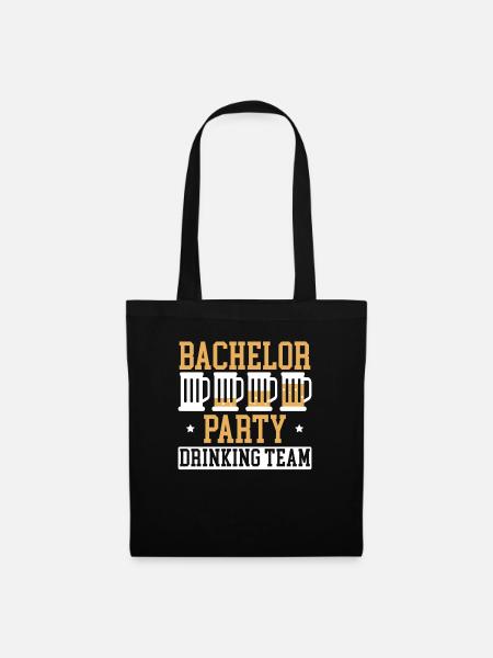 Junggesellenabschied Drinking Team Bierjunggesellenabschied - Stoffbeutel - Schwarz