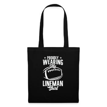 Football Lineman Proud Life Player Sports - Tote Bag - black - Front
