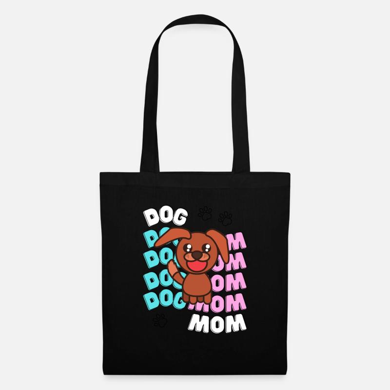 Dogmom - Stoffbeutel - Schwarz