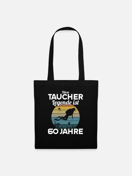 Diese Taucher Legende ist 60 Jahre 60 Geburtstag - Stoffbeutel - Schwarz