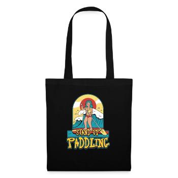 Conception de stand up paddle pour un surfeur de paddle - Sac en tissu - noir - Devant