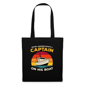 Bateau de sport Racing Boat Propriétaire de bateau Capitaine Motorboat - Sac en tissu - noir - Devant