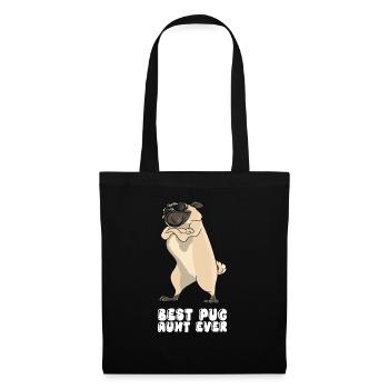 Best Pug Aunt Ever - Tote Bag - black - Front