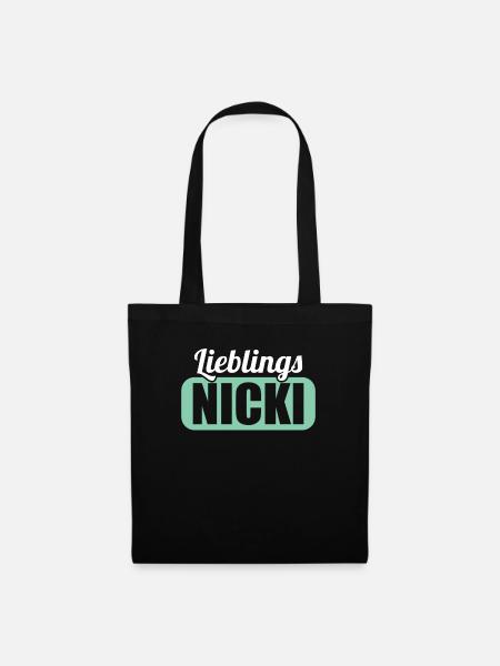 DDR Ostdeutschland Osten Ossi Lieblings Nicki - Stoffbeutel - Schwarz