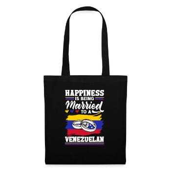 Venezuela Venezuela Venezuela Drapeau Quota - Sac en tissu - noir - Devant