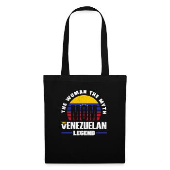 Venezuela Venezuelan Venezuela Flag Mother Quote - Stoffbeutel - Schwarz - Vorne
