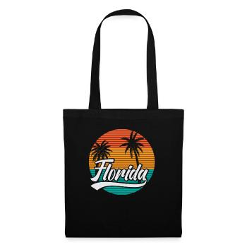 Florida Vintage Summer Beach Vacation - Tote Bag - black - Front
