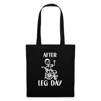 Powerlifter Sport Athlète Fitness Cool Workout - Sac en tissu - noir - Devant